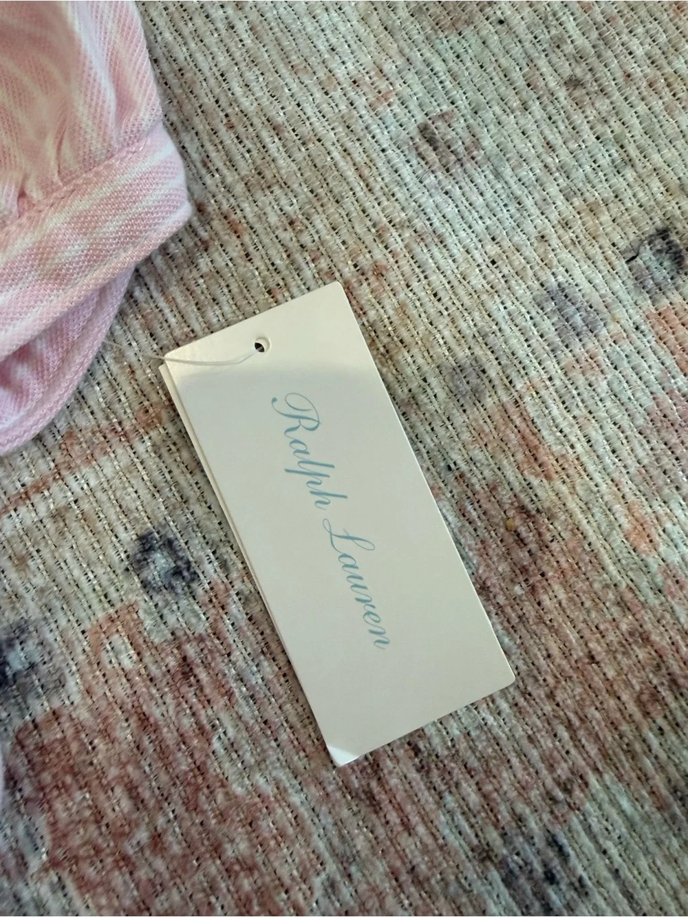 Ralph Lauren Pink Striped Polo Dress with Matching Bloomers
